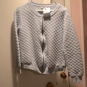 Belgian Quilted Blue Jacket